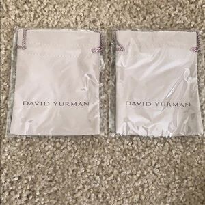 TWO David Yuman NEW Drawstring Dust Bags